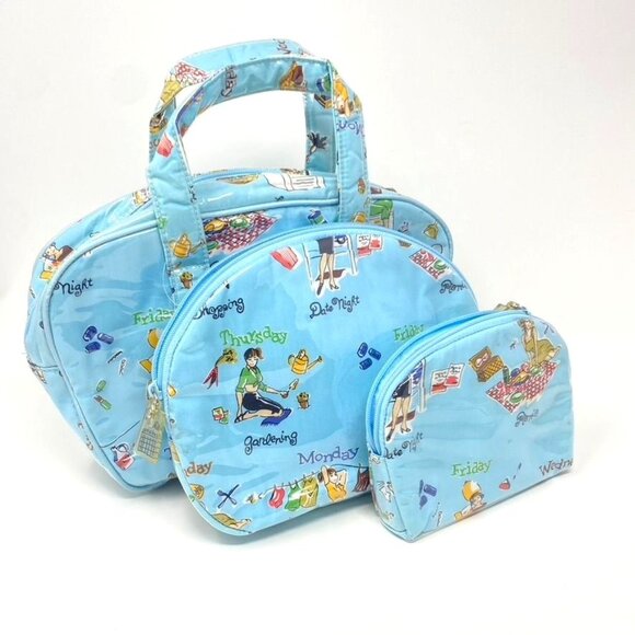 Nick & Nora 1950's Retro Inspired A Woman's Days Cosmetic Bags (3) Travel - Picture 1 of 16